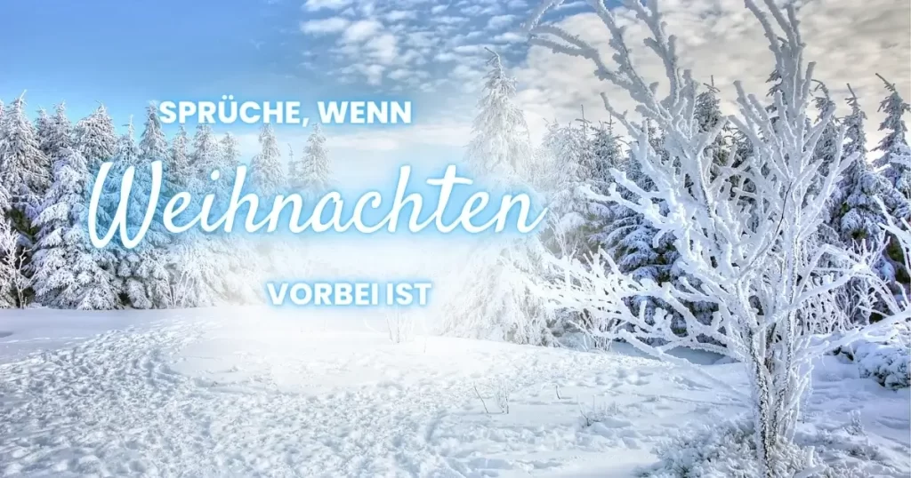 Sprüche, wenn Weihnachten vorbei ist