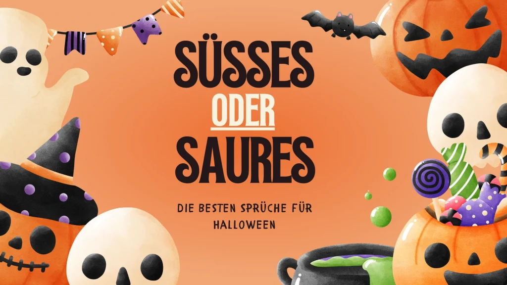 Süßes oder Saures Die Besten Sprüche für Halloween