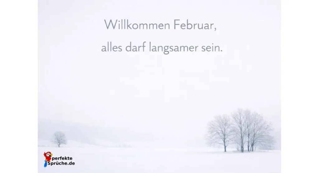 Hallo Februar Sprüche