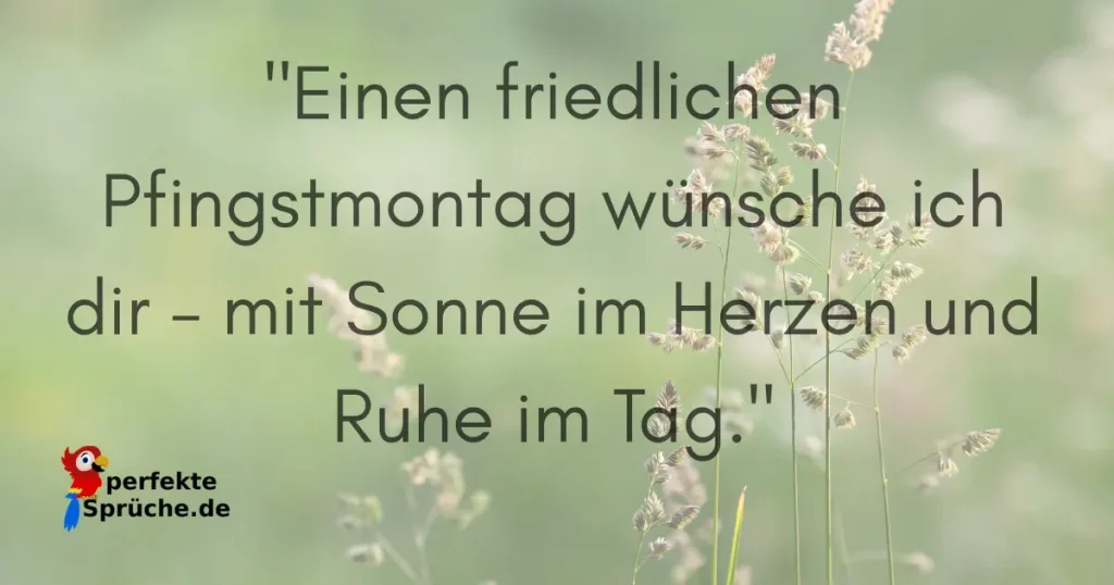 Pfingstmontag Sprüche kostenlos